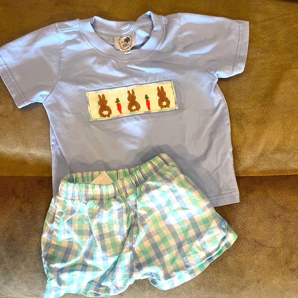 2T EASTER SMOCKED OUTFIT